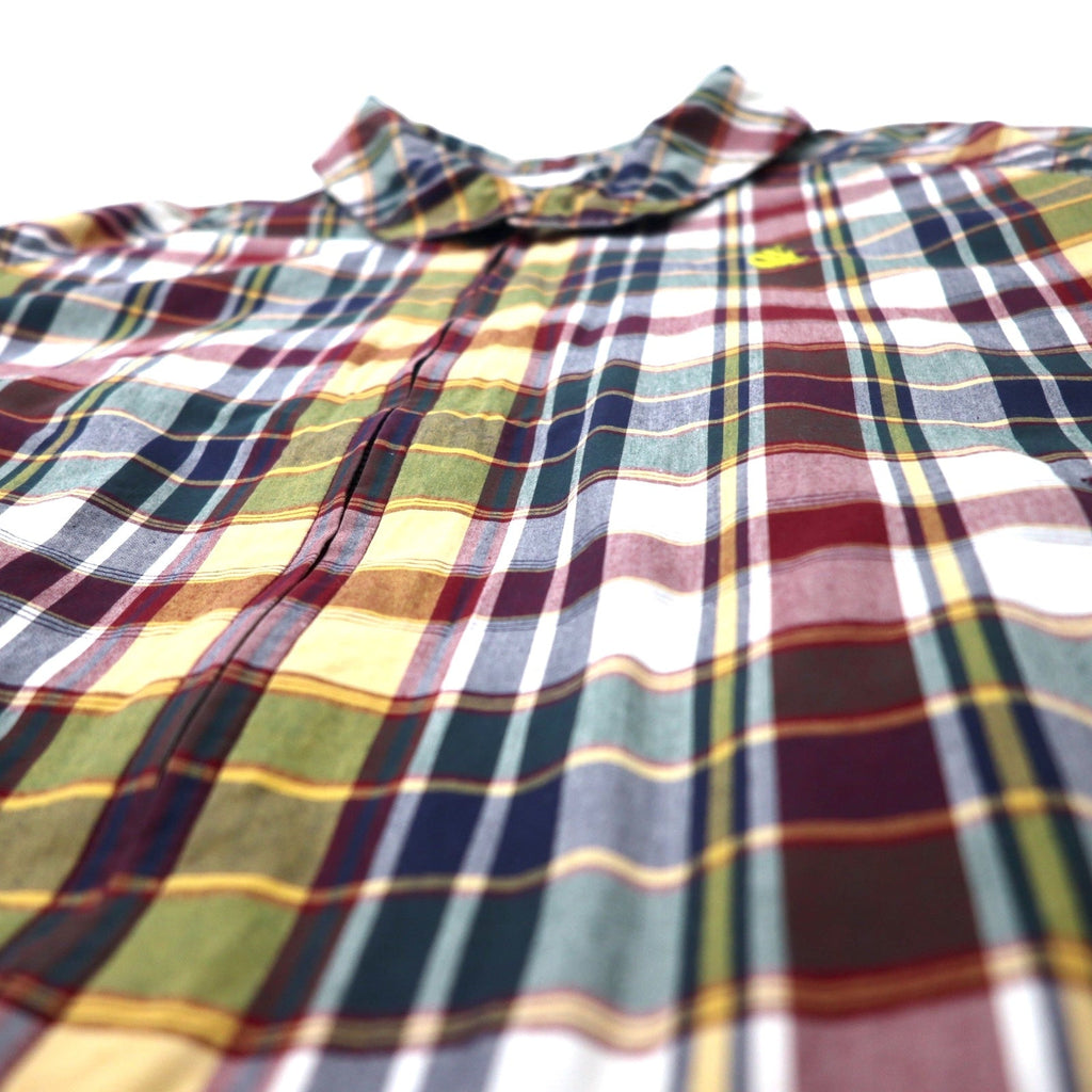 Giacca nautica Harrington anni '90, taglia L, motivo a quadri multicolore, in cotone con logo ricamato
