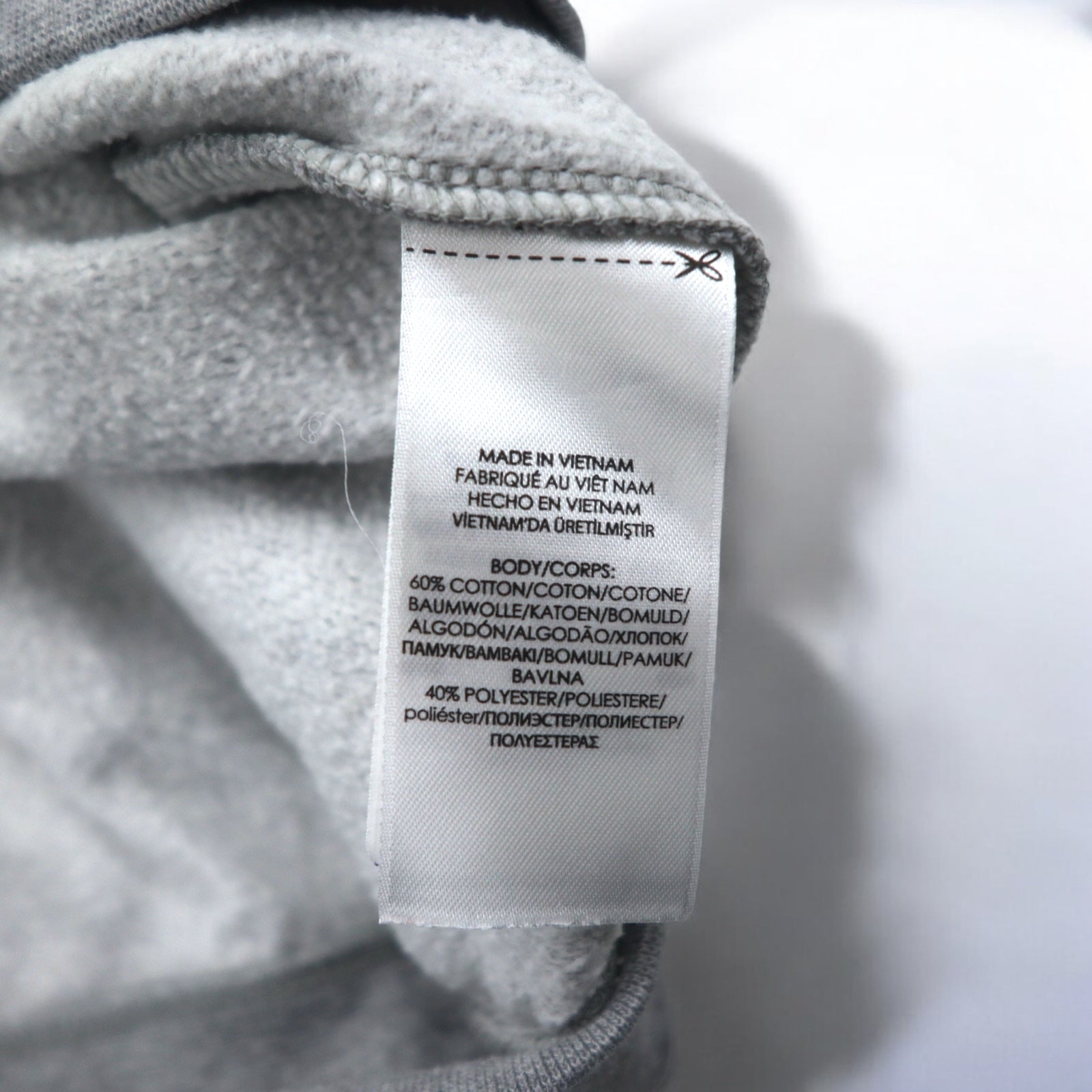 POLO RALPH LAUREN Big Pony logo stamp felpa M grigio cotone