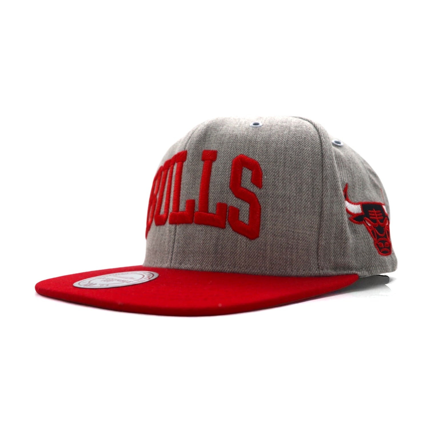 Mitchell & Ness Cappello da baseball snapback bicolore, taglia unica, grigio, NBA Chicago Bulls