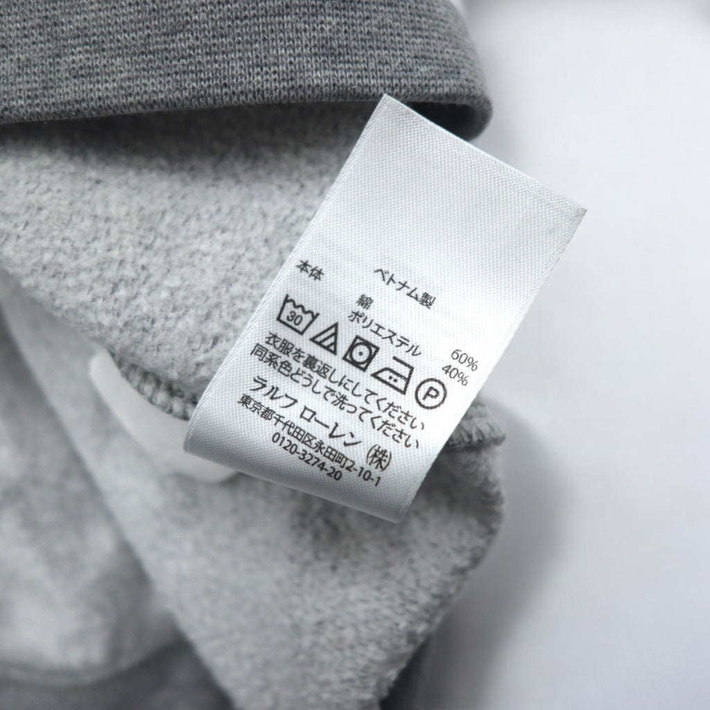 POLO RALPH LAUREN ビッグポニー ロゴプリント スウェット M グレー コットン
