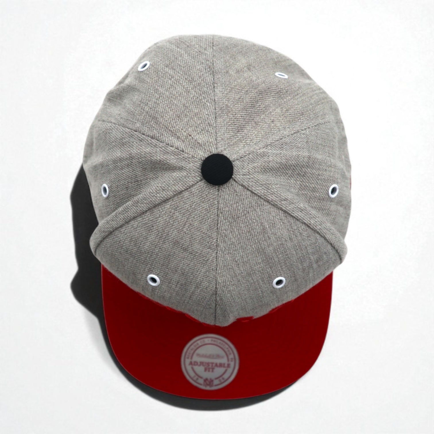 Mitchell & Ness Cappello da baseball snapback bicolore, taglia unica, grigio, NBA Chicago Bulls