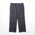 Ralph Lauren 90年代 2タック ワイド スラックス パンツ L グレー チェック ウォッシャブル プリーツ