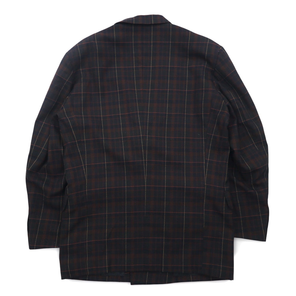 Vintage 90s Japan Made Double-Breasted Blazer ダブルブレステッド テーラードジャケット ブレザー L チェック