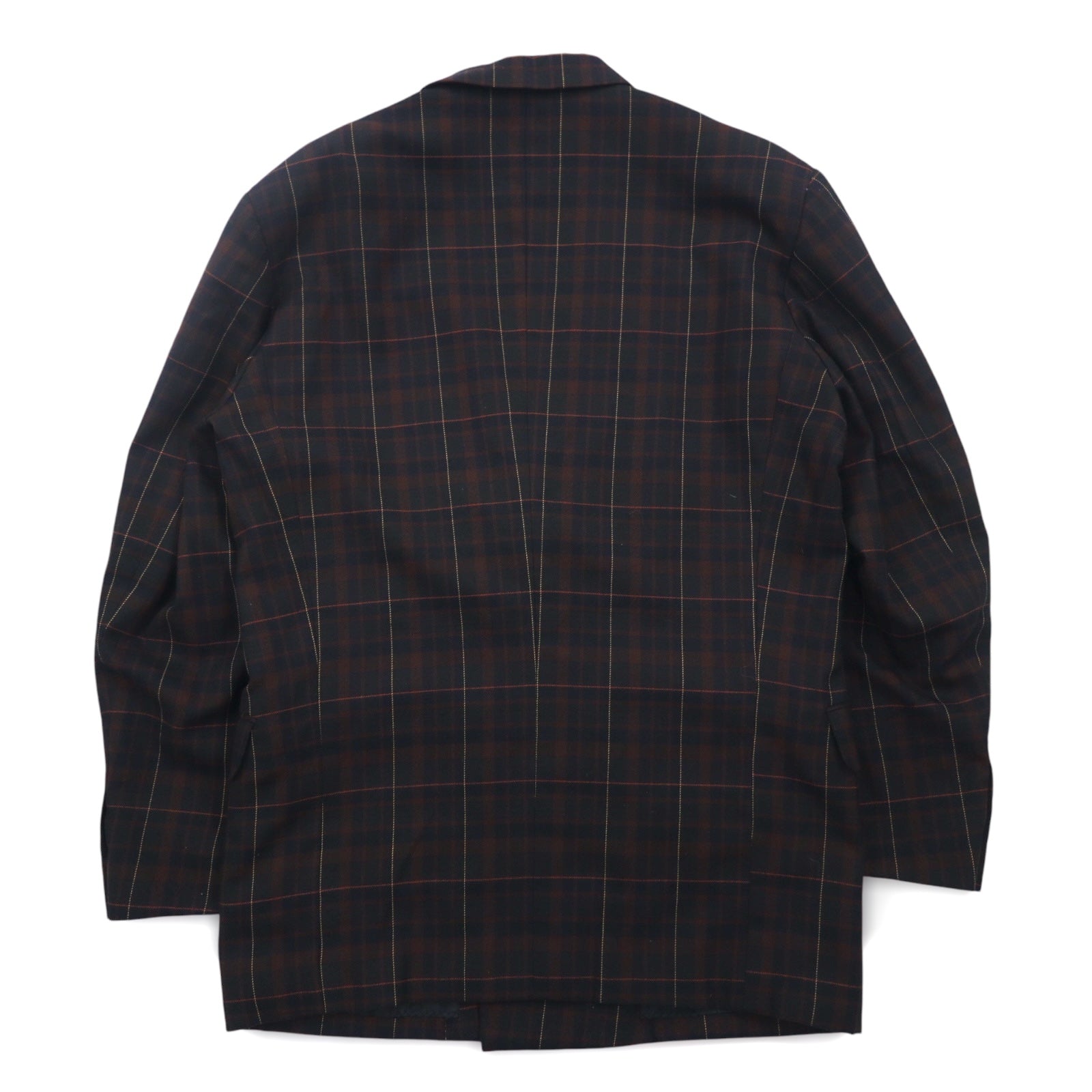 Vintage 90s Japan Made Double-Breasted Blazer ダブルブレステッド テーラードジャケット ブレザー L チェック