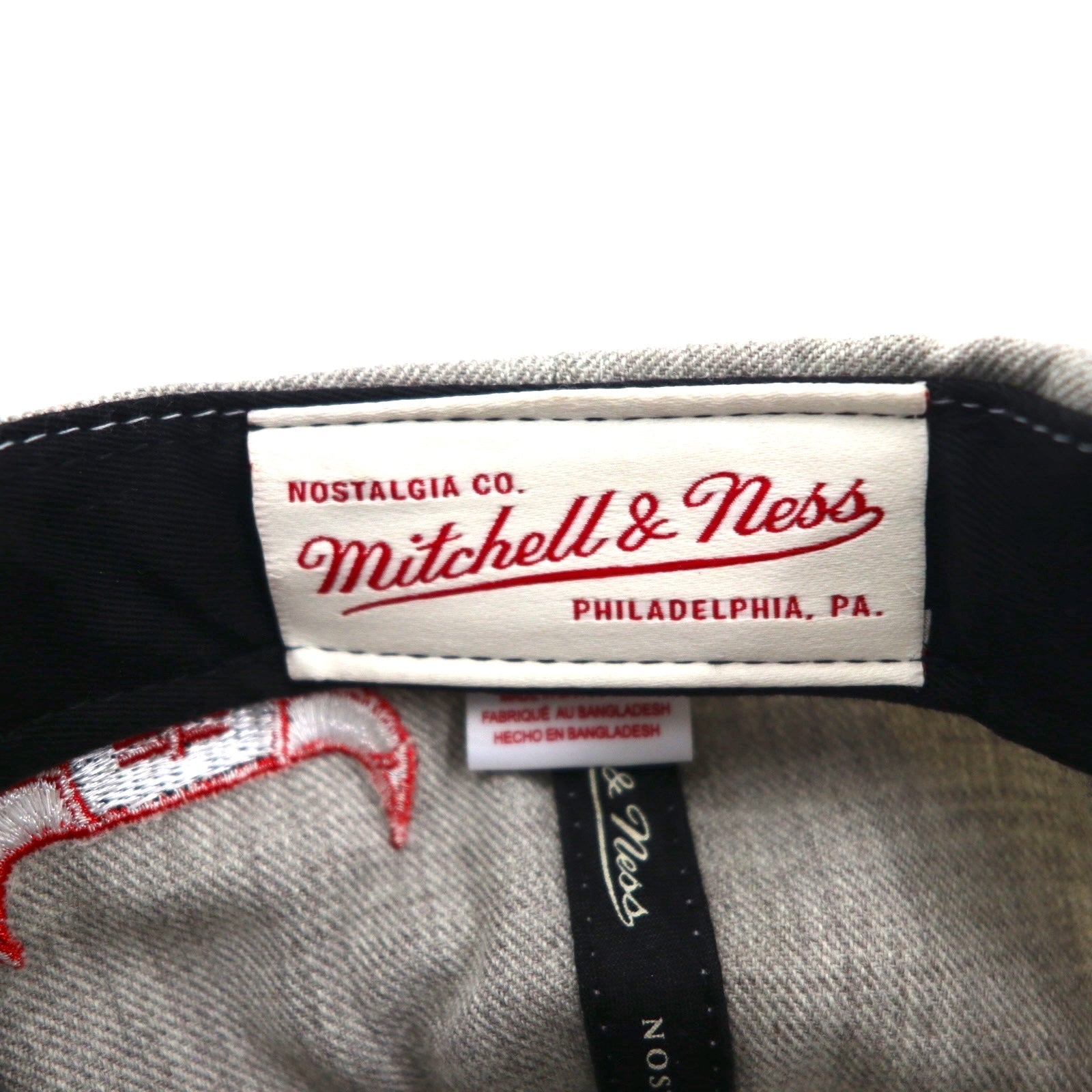 Mitchell & Ness Cappello da baseball snapback bicolore, taglia unica, grigio, NBA Chicago Bulls
