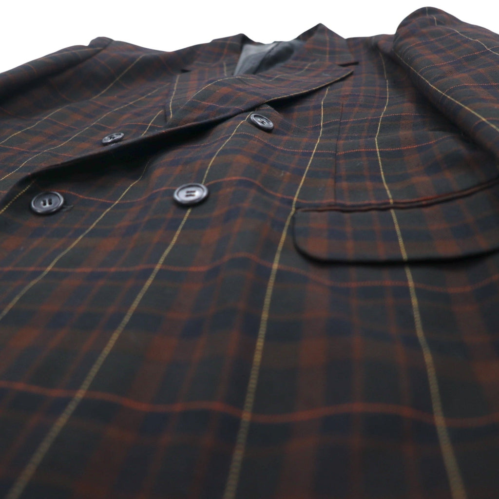 Vintage 90s Japan Made Double-Breasted Blazer ダブルブレステッド テーラードジャケット ブレザー L チェック