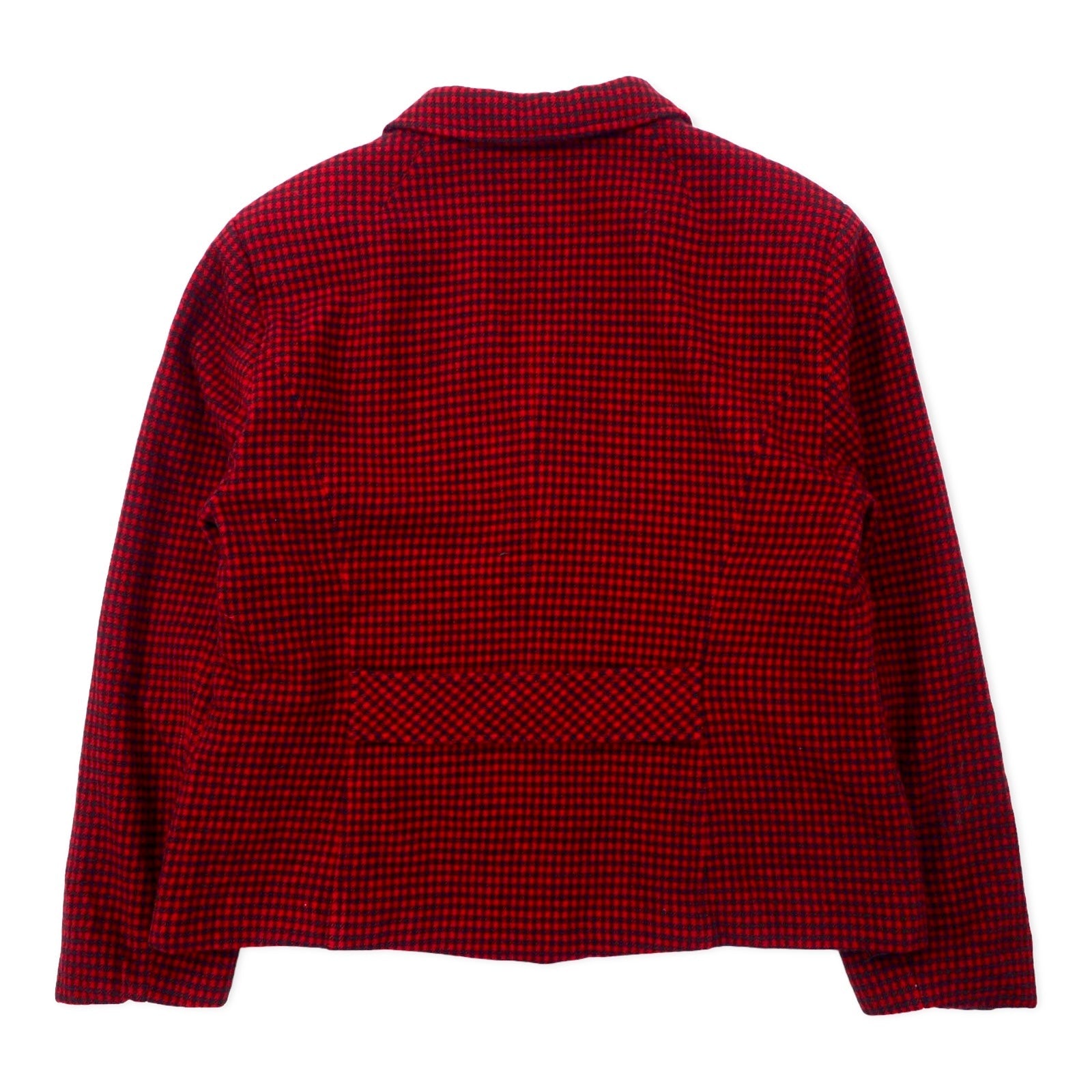 PENDLETON USA 90s Giacca sartoriale monopetto 2 bottoni 12 Rossa Stampa Gun Club Check in Lana