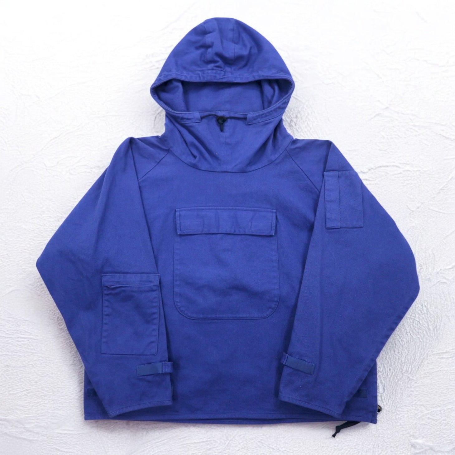 QUILP MODE et ARTISANS Morello Anorak Utility Hoodie S con tasca frontale e spacchetti laterali con zip, Made in Japan