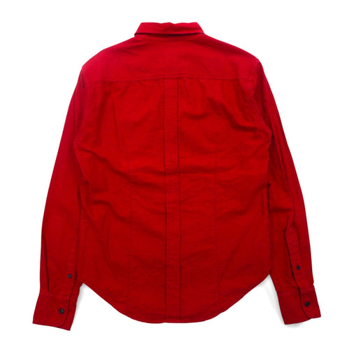 BAND OF OUTSIDERS Camicia button-down Made in USA S rosso cotone