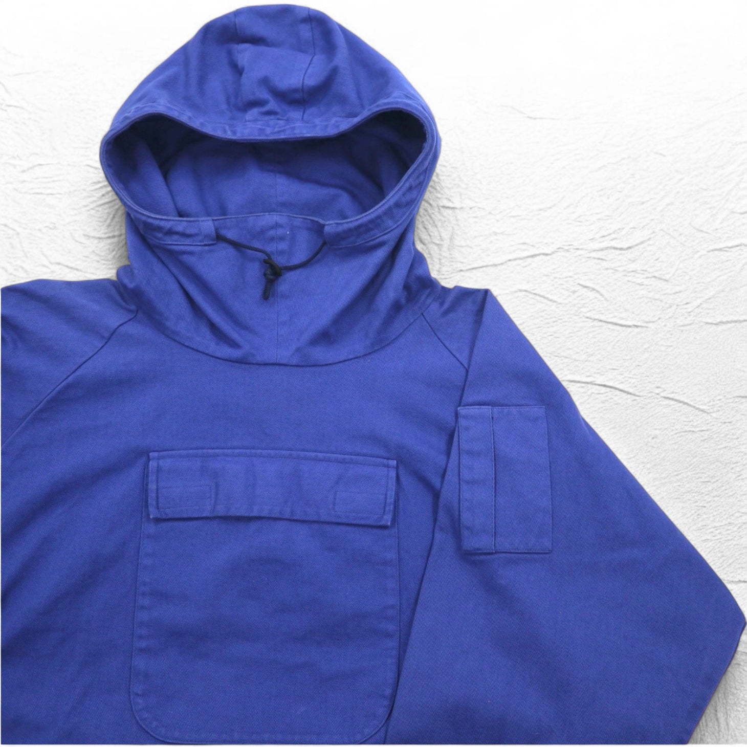 QUILP MODE et ARTISANS Morello Anorak Utility Hoodie S con tasca frontale e spacchetti laterali con zip, Made in Japan