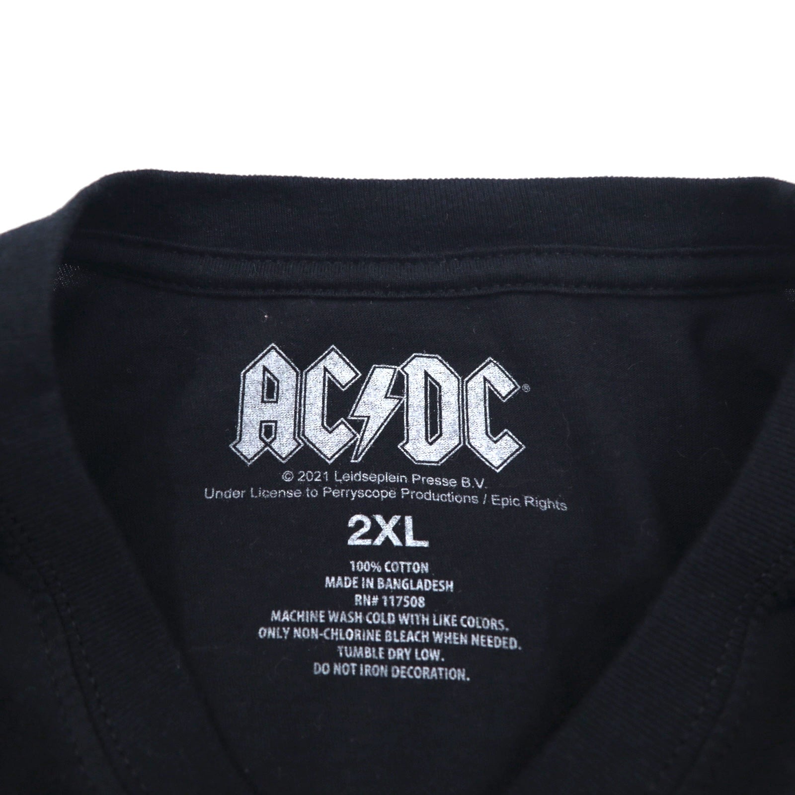 AC/DC T-shirt ufficiale Rock Band 2XL Nero Cotone HIGHWAY TO HELL