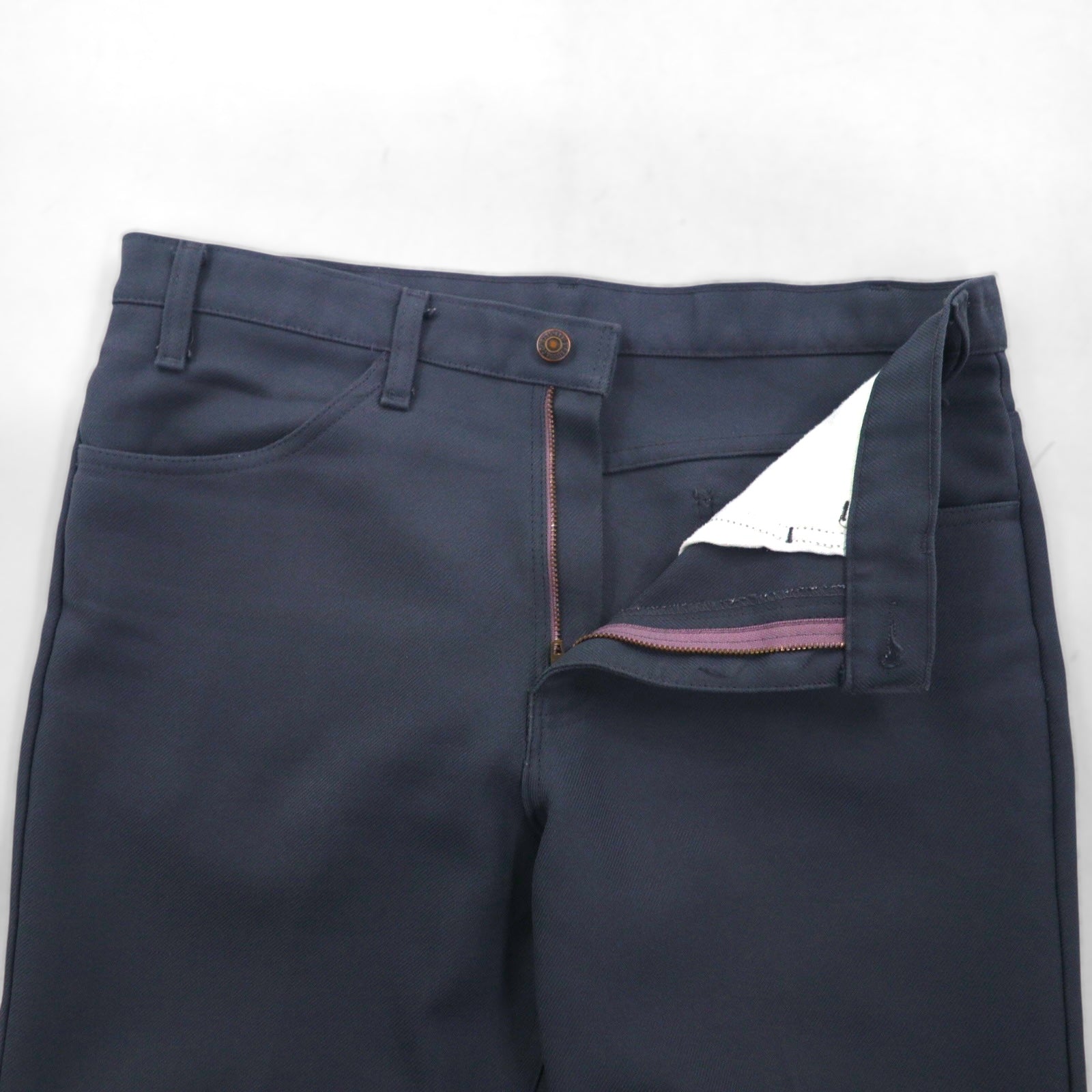 Levi's 90年代 USA製 スタプレ STA-PREST ブーツカット フレア スラックス パンツ L グレー 10517 6155 黒タブ SCOVILLジップ
