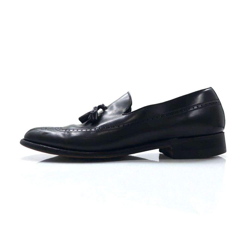 NUNN BUSH Anni '70 Made in USA Wingtip Tassel Loafer 27.5cm Nero Pelle 445452 J5 1753