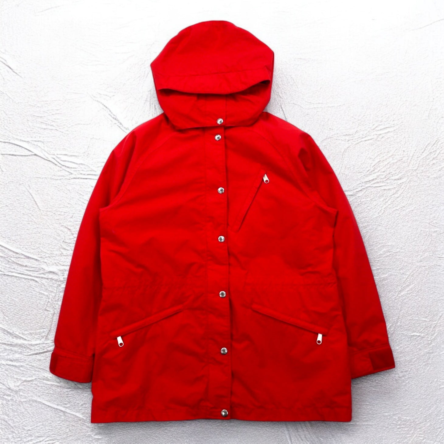 THE NORTH FACE Anni '90 USA Gore-Tex GORE-TEX Giacca a vento L Rossa Impermeabile Coulisse Cappuccio staccabile Etichetta rossa