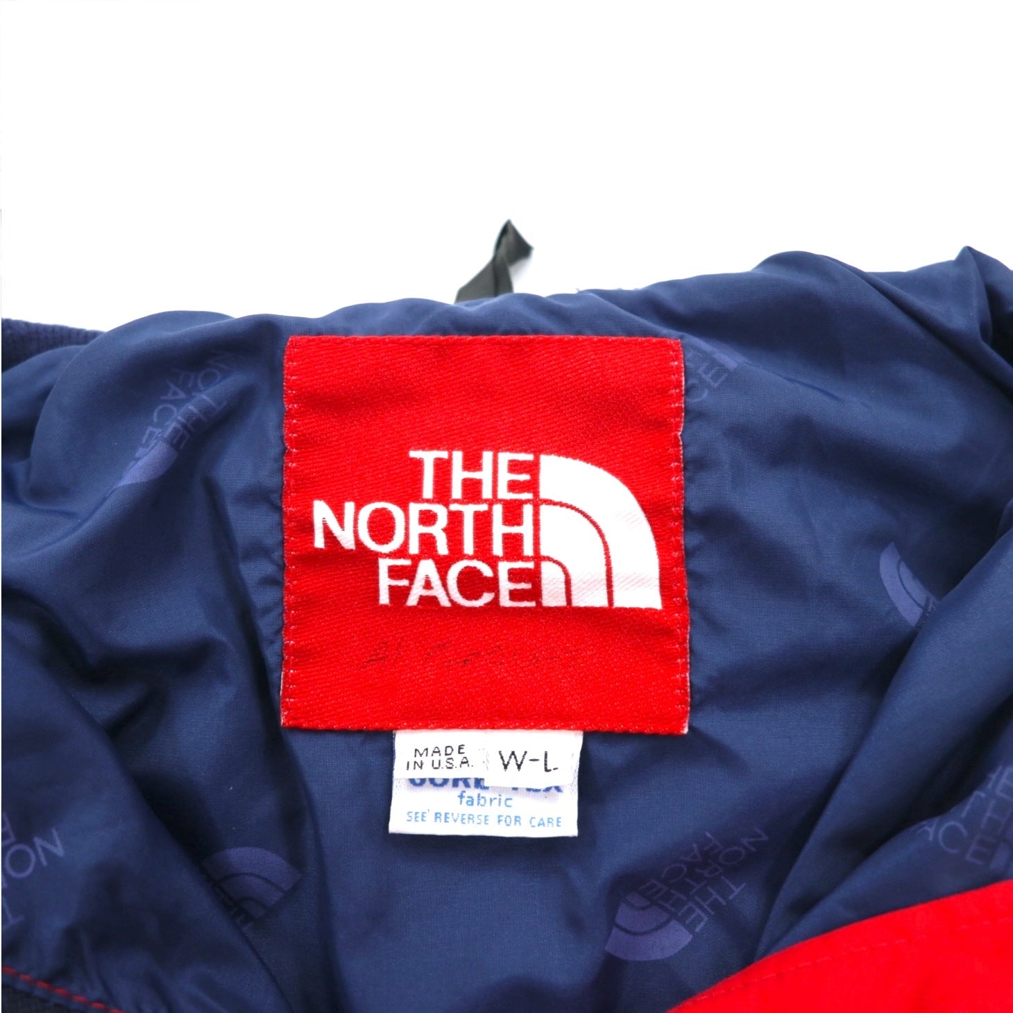 THE NORTH FACE Anni '90 USA Gore-Tex GORE-TEX Giacca a vento L Rossa Impermeabile Coulisse Cappuccio staccabile Etichetta rossa