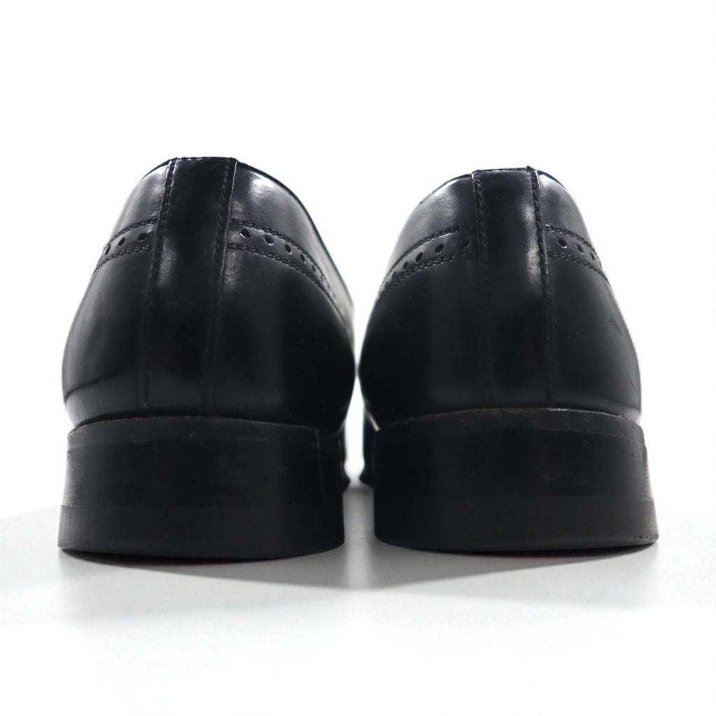 NUNN BUSH Anni '70 Made in USA Wingtip Tassel Loafer 27.5cm Nero Pelle 445452 J5 1753