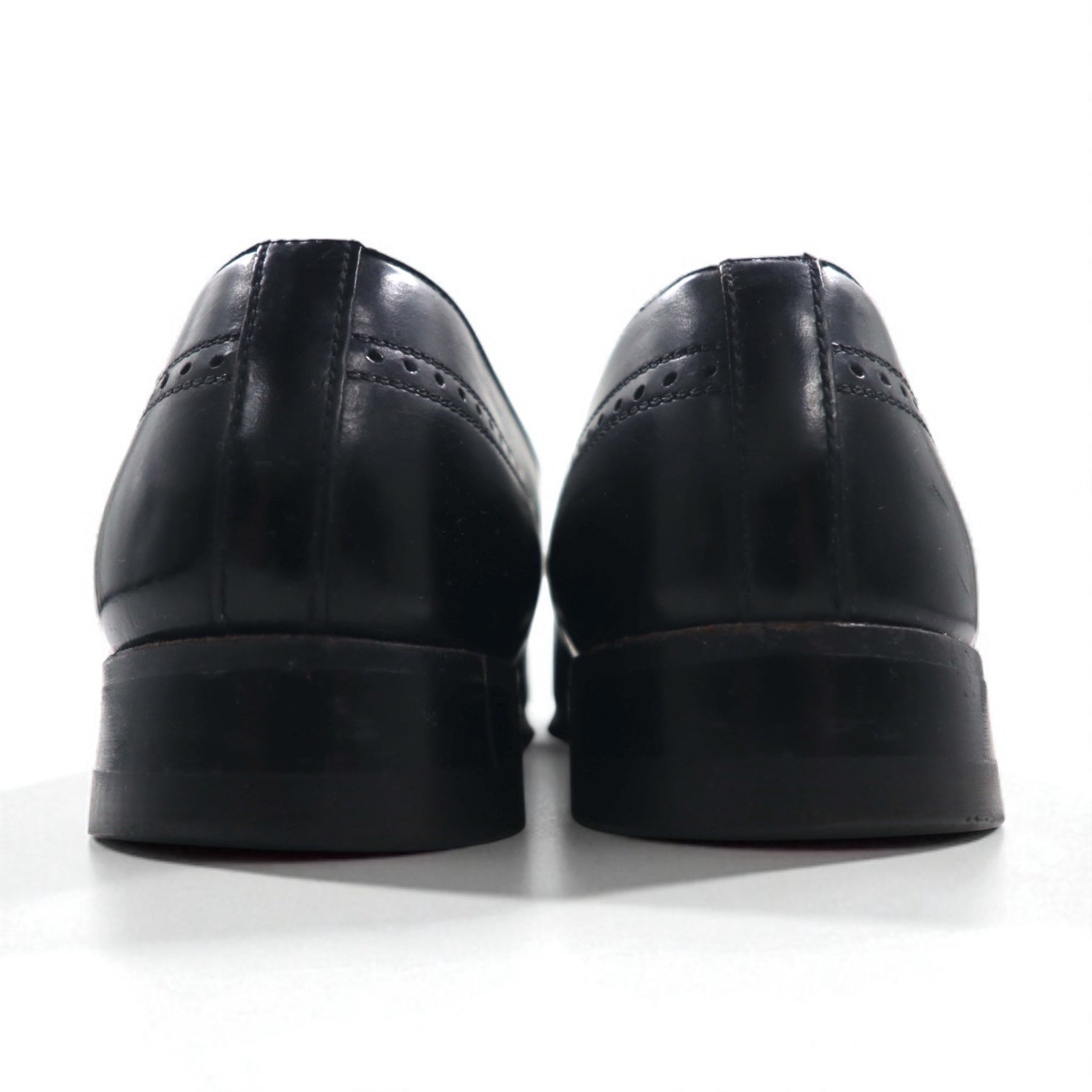 NUNN BUSH Anni '70 Made in USA Wingtip Tassel Loafer 27.5cm Nero Pelle 445452 J5 1753
