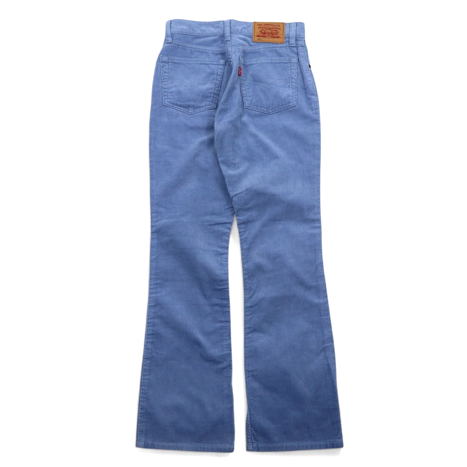 Levi's 00s Pantaloni di velluto a coste bootcut M blu cotone W517 Prodotto in Giappone