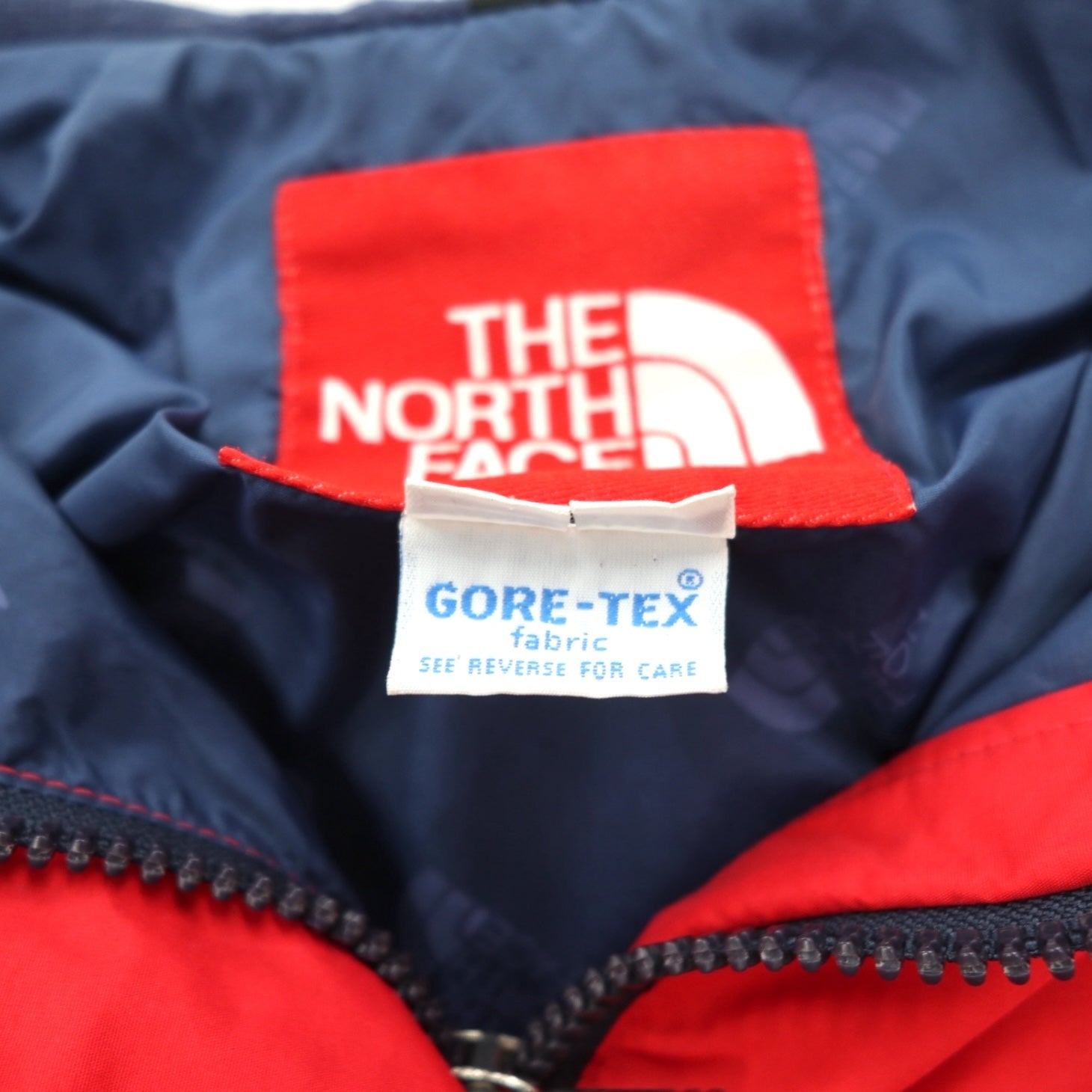 THE NORTH FACE Anni '90 USA Gore-Tex GORE-TEX Giacca a vento L Rossa Impermeabile Coulisse Cappuccio staccabile Etichetta rossa