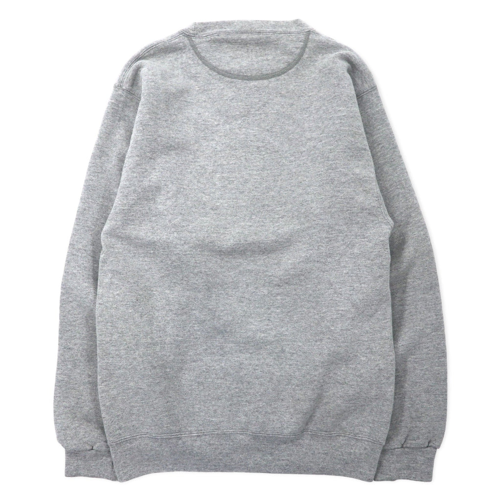 M.J. SOFFE USA製 Anni '90 College Stampa Felpa S Grigio Cotone Scollo a V GAHANNA WRESTLING