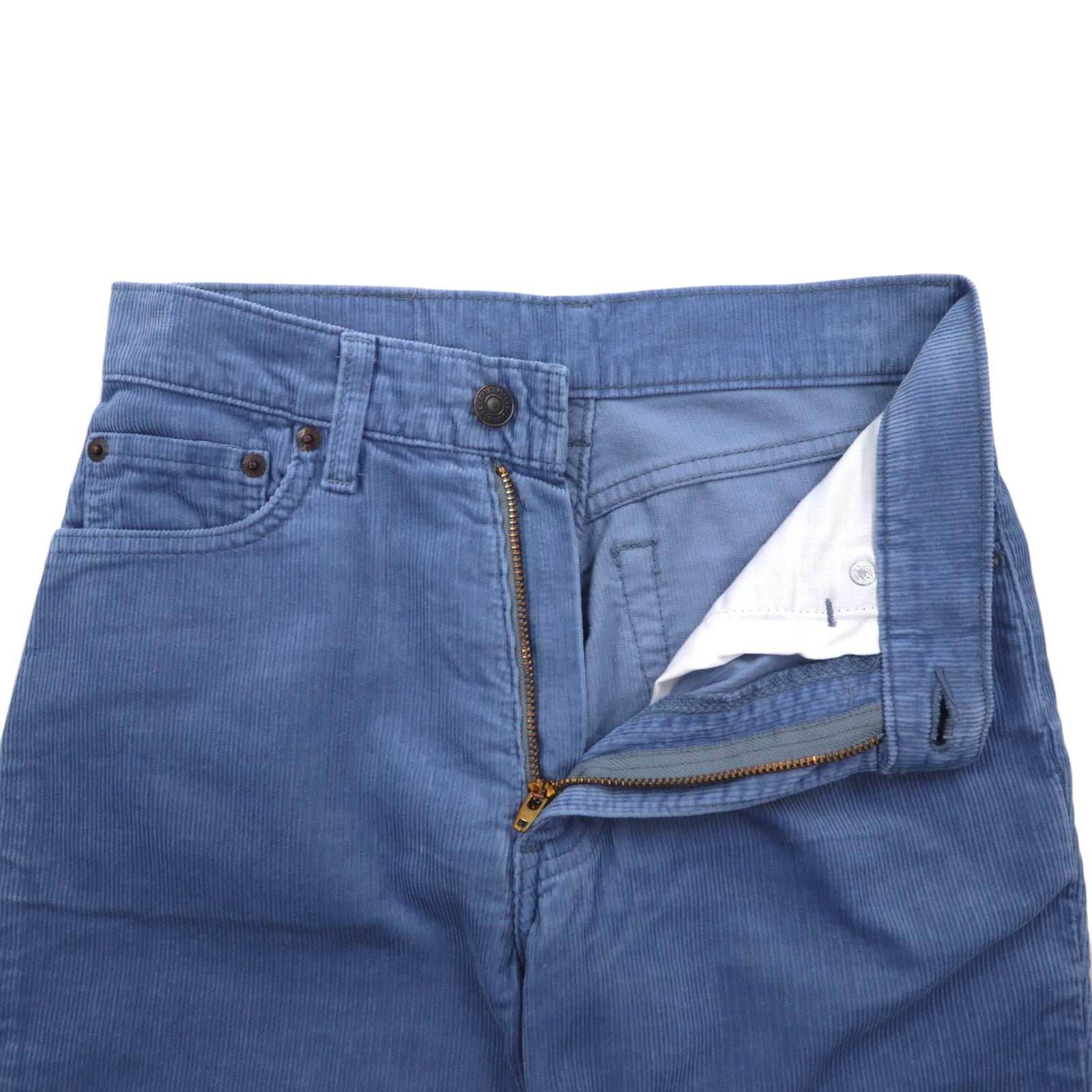 Levi's 00s Pantaloni di velluto a coste bootcut M blu cotone W517 Prodotto in Giappone
