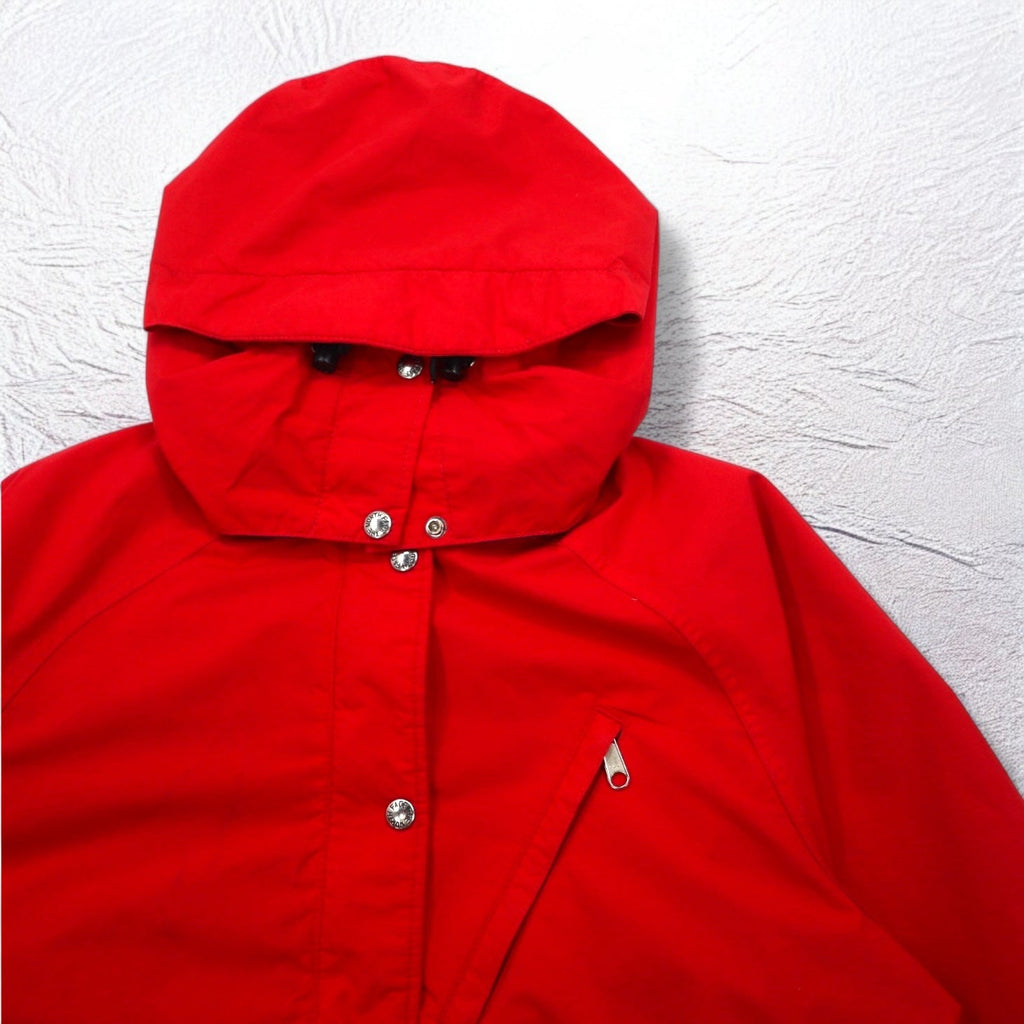 THE NORTH FACE Anni '90 USA Gore-Tex GORE-TEX Giacca a vento L Rossa Impermeabile Coulisse Cappuccio staccabile Etichetta rossa