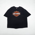 HARLEY DAVIDSON T-shirt con stampa fronte/retro oversize 5XL nera in cotone ATLANTA