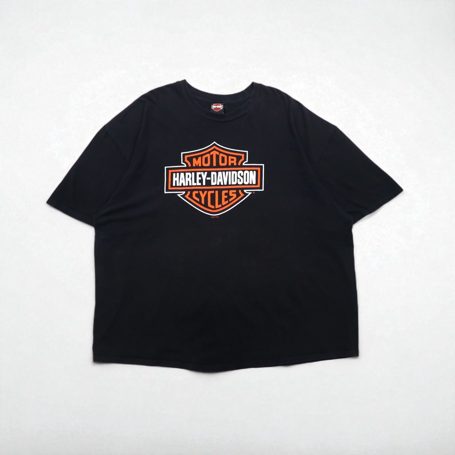 HARLEY DAVIDSON T-shirt con stampa fronte/retro oversize 5XL nera in cotone ATLANTA