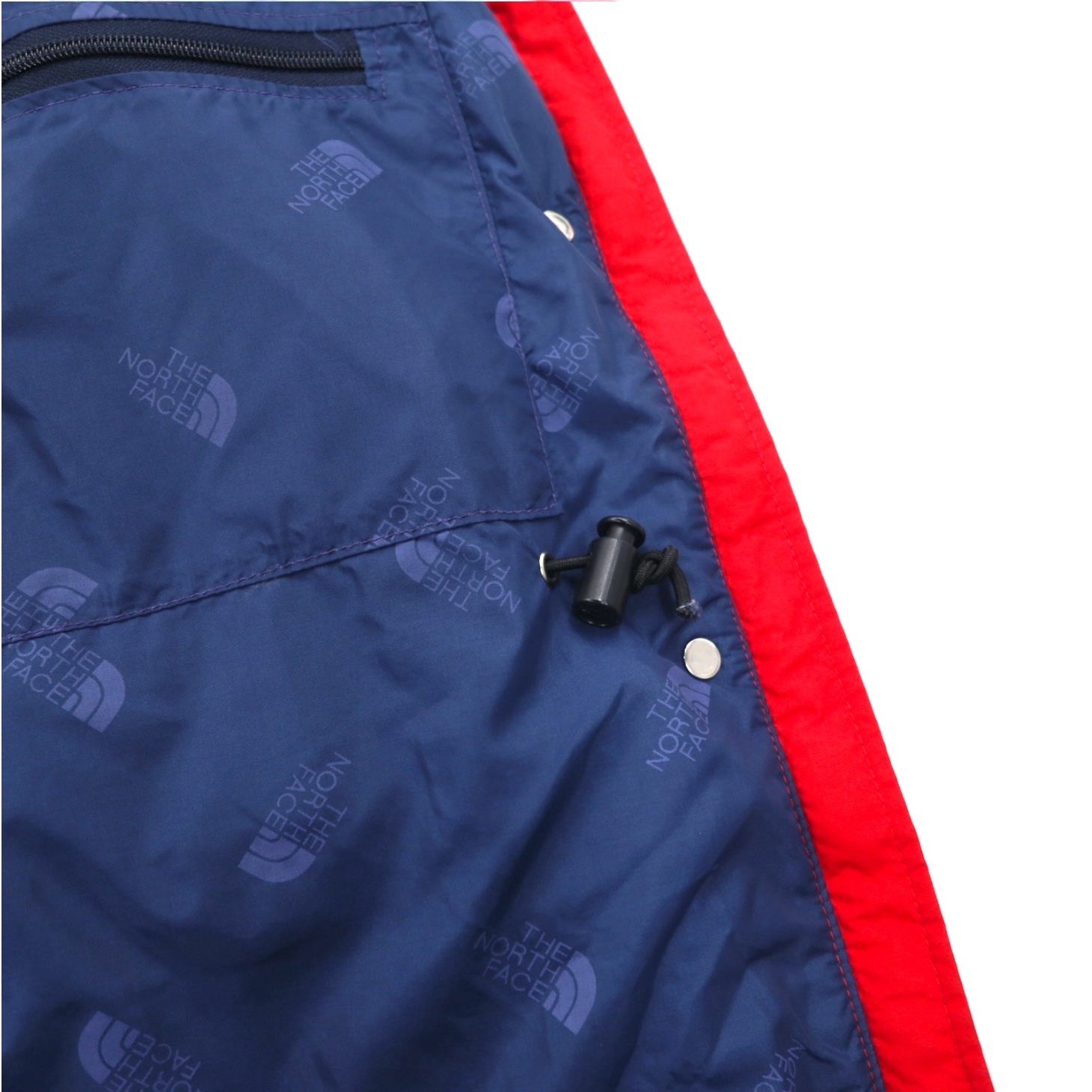THE NORTH FACE Anni '90 USA Gore-Tex GORE-TEX Giacca a vento L Rossa Impermeabile Coulisse Cappuccio staccabile Etichetta rossa