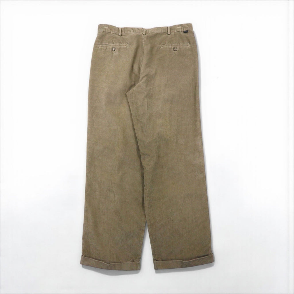DOCKERS ( Levi's ) 00年代 コーデュロイ 2タック ワイド チノパンツ ワークパンツ L ベージュ RECODE