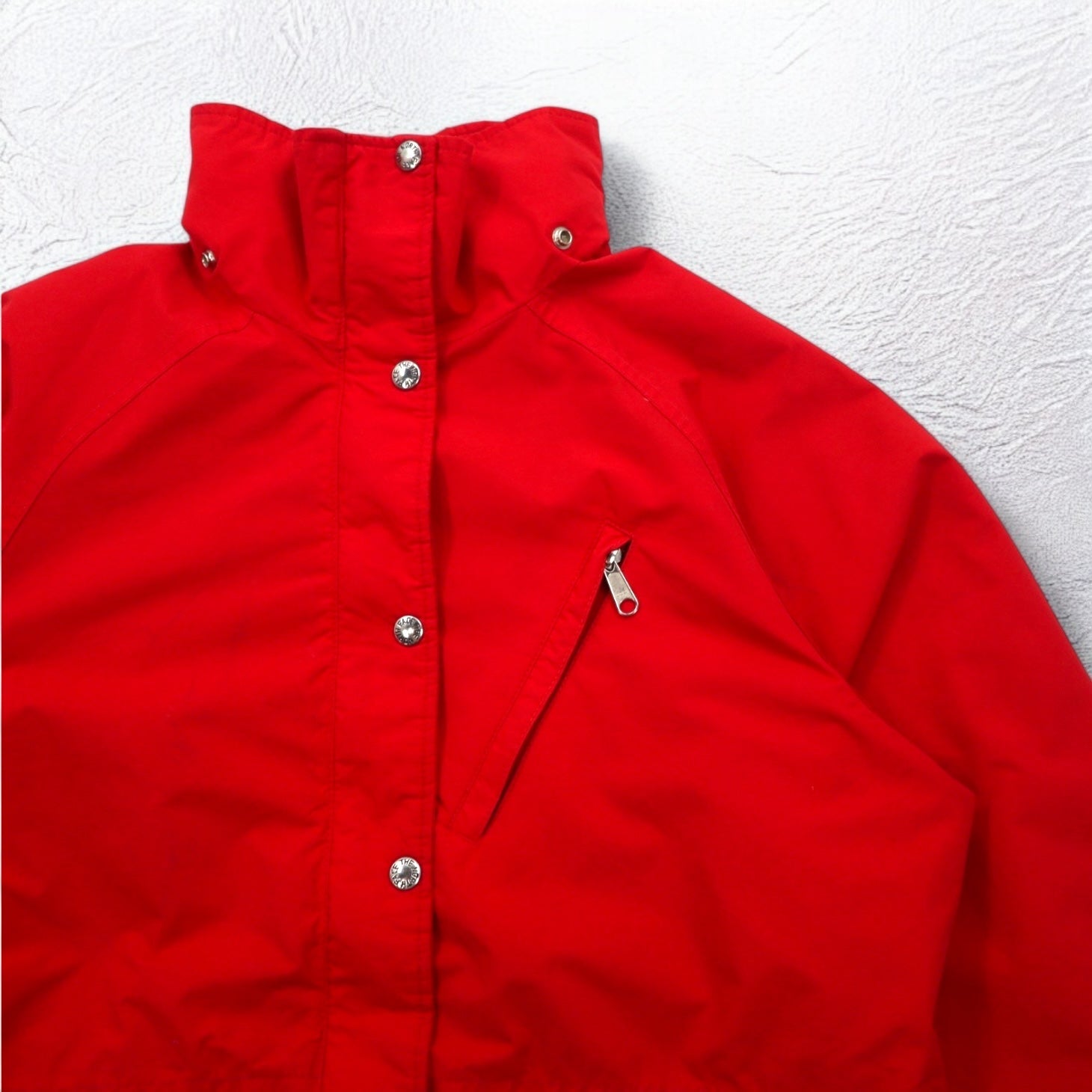 THE NORTH FACE Anni '90 USA Gore-Tex GORE-TEX Giacca a vento L Rossa Impermeabile Coulisse Cappuccio staccabile Etichetta rossa