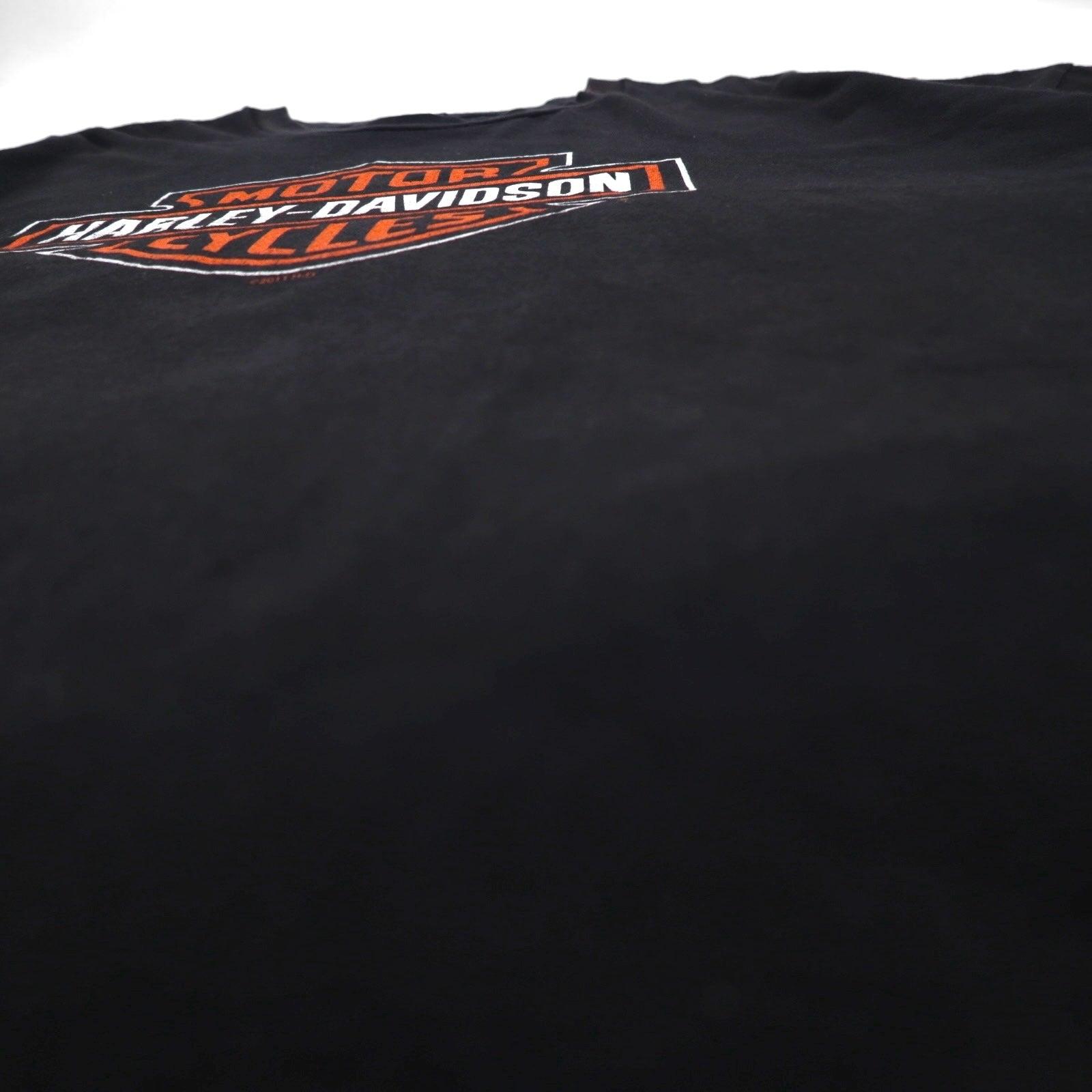 HARLEY DAVIDSON T-shirt con stampa fronte/retro oversize 5XL nera in cotone ATLANTA