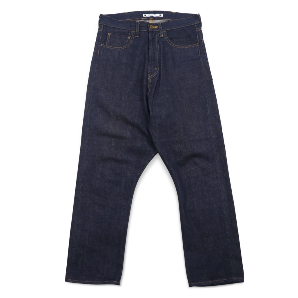 Sasquatchfabrix. セルビッヂ サルエル デニムパンツ S インディゴ ブルー リジッド 11AW-PA9-003 日本製
