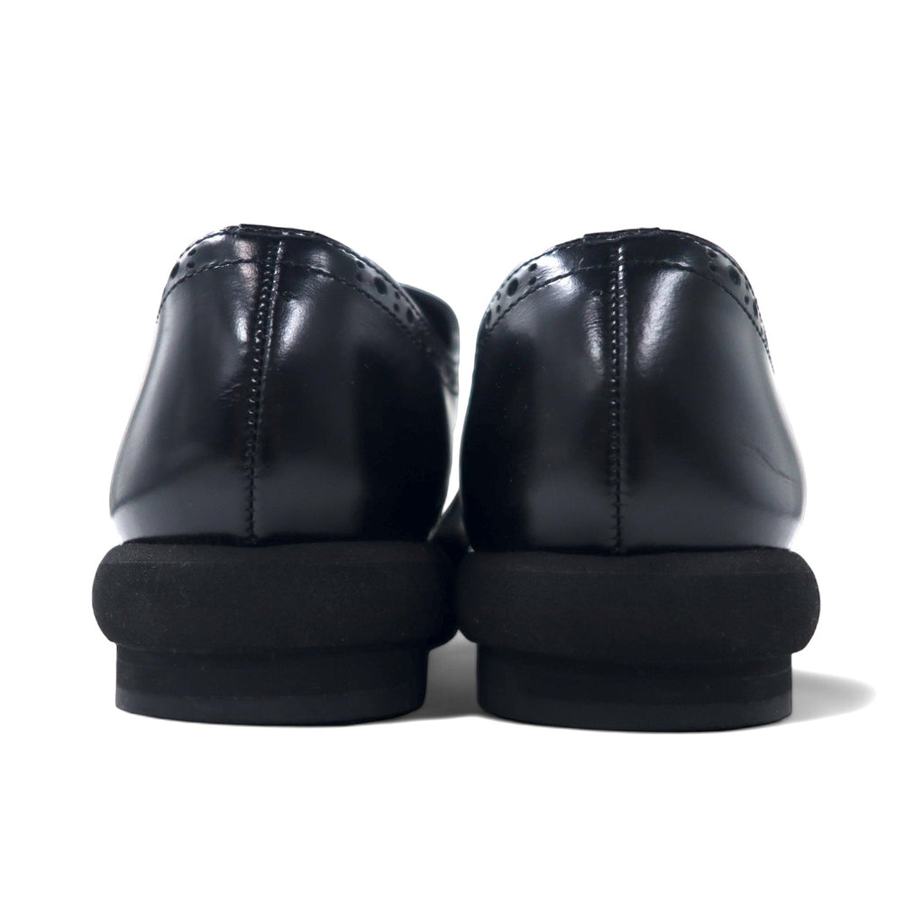 tricot COMME des GARCONS ウイングチップ メダリオンシューズ 24.5cm ブラック レザー 日本製