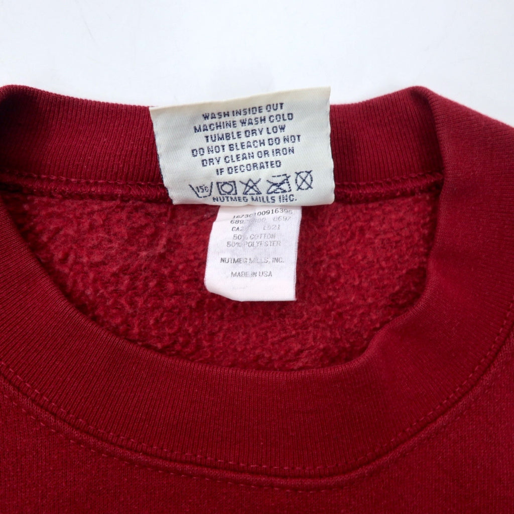 Lee SPORT Made in USA anni '90 NHL Ricamo Felpa XL Rossa Cotone COLORADO AVALANCHE Taglia Grande