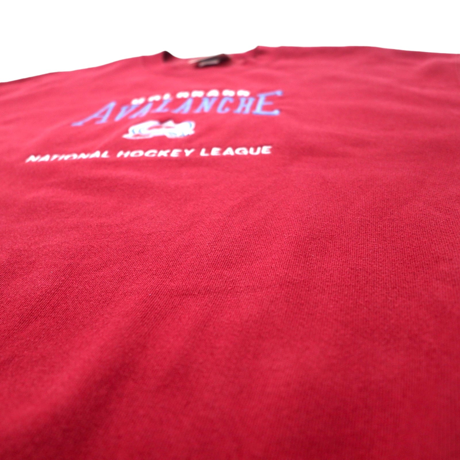 Lee SPORT Made in USA anni '90 NHL Ricamo Felpa XL Rossa Cotone COLORADO AVALANCHE Taglia Grande
