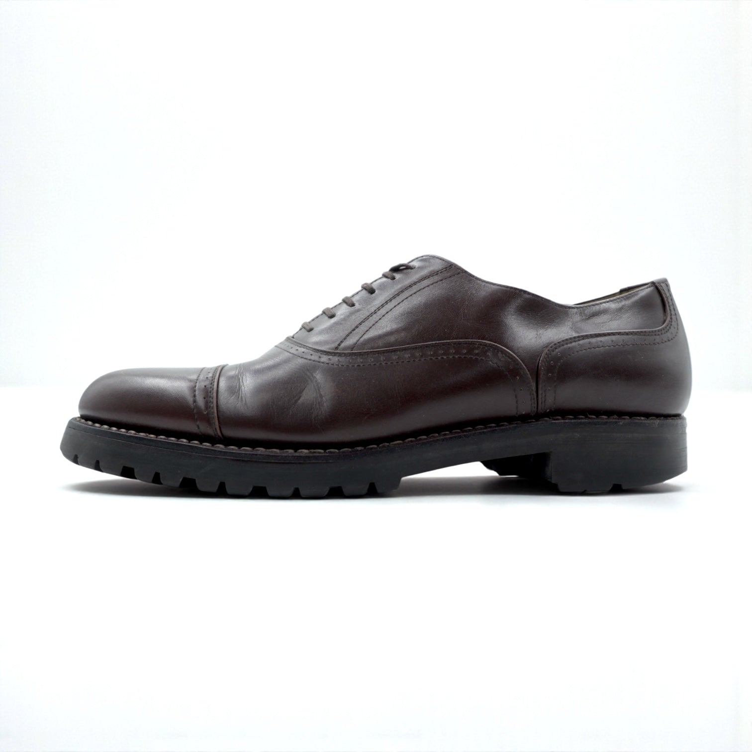 COMME des GARCONS HOMME ストレートチップ ドレスシューズ 25cm ブラウン レザー ラグソール