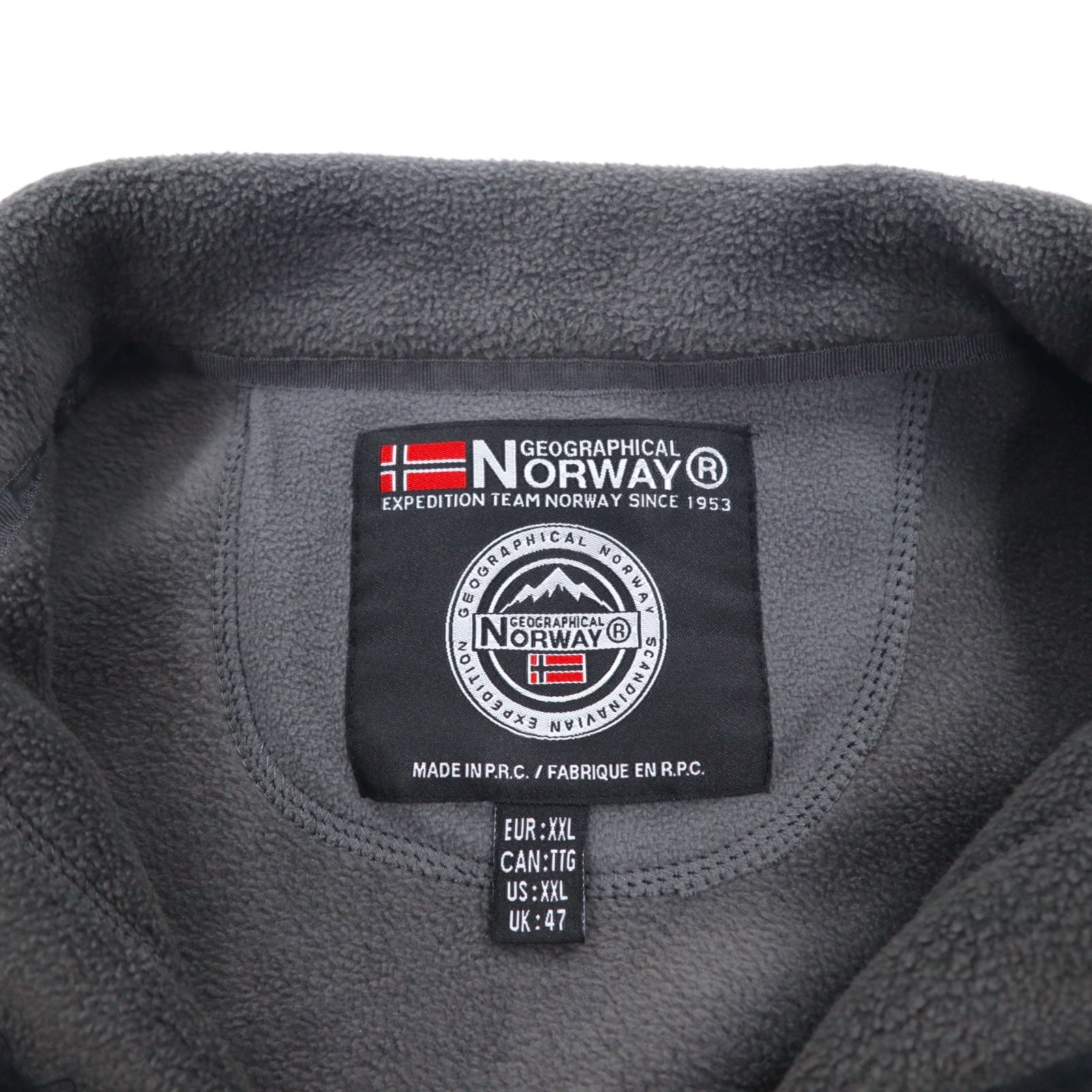 GEOGRAPHICAL NORWAY Giacca in pile full zip XXL nero poliestere