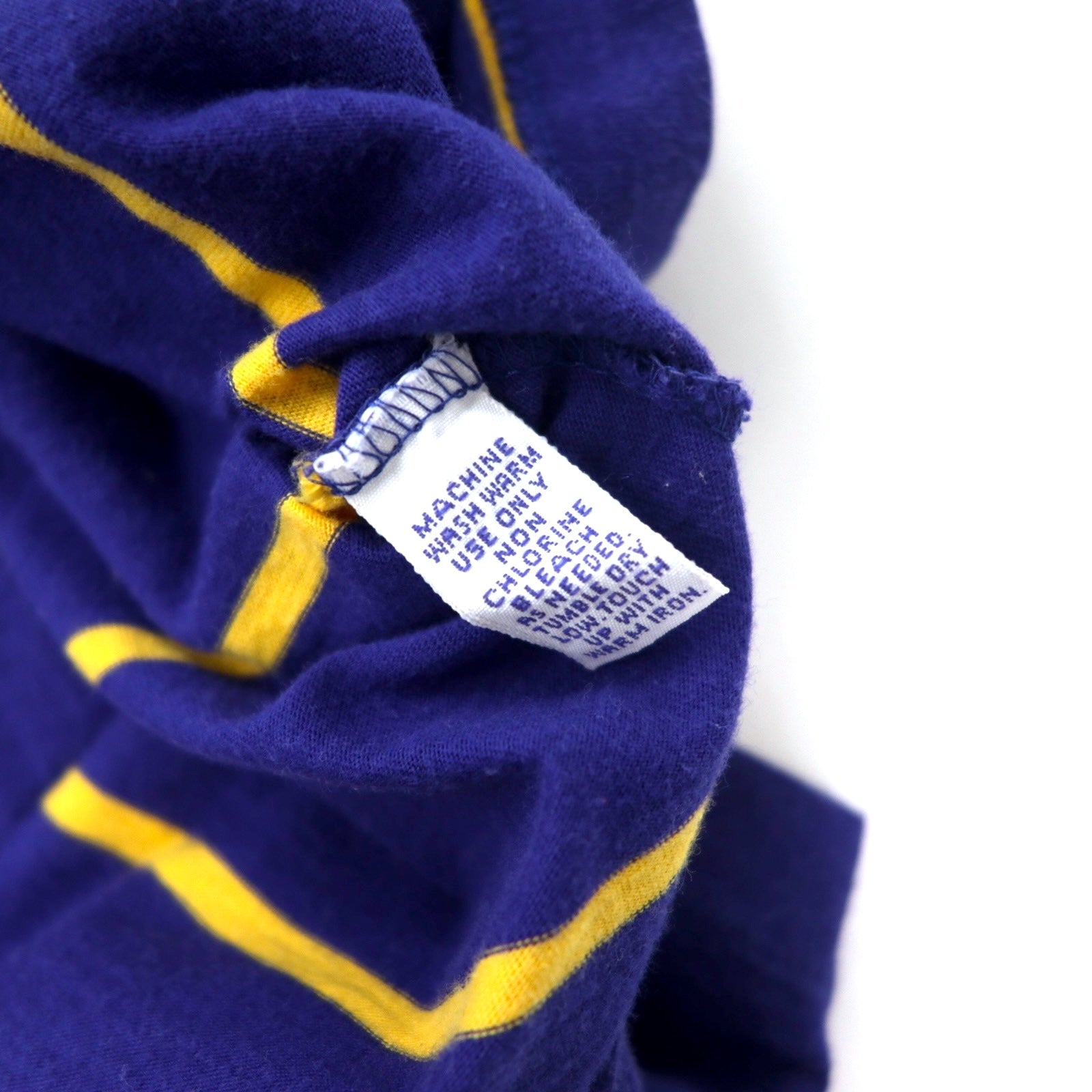 Polo by Ralph Lauren Made in USA anni '90 Polo a righe XL blu cotone small pony ricamato
