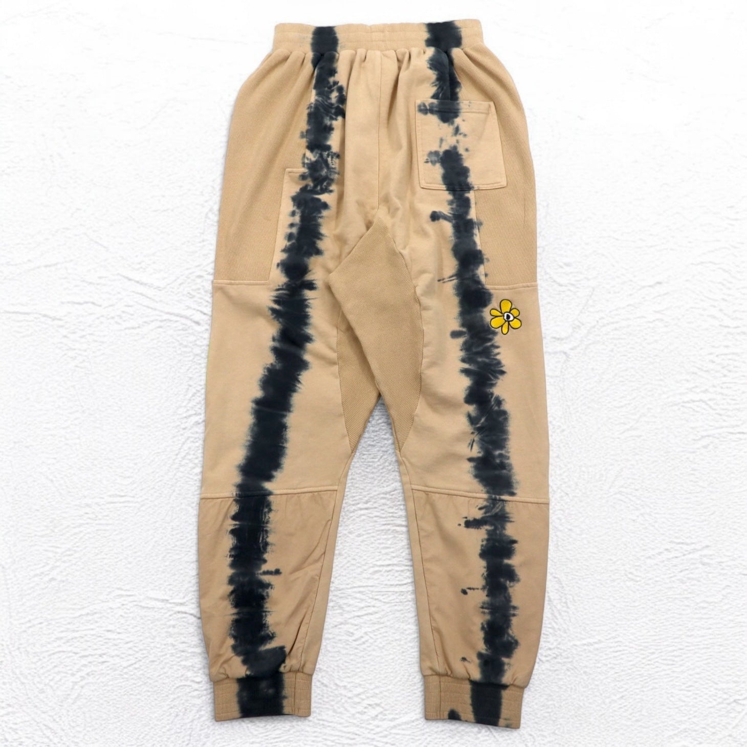 P.A.M. PERKS AND MINI スウェットパンツ BTC RUST TIE DYE DUPIO PANTS ベージュ タイダイ