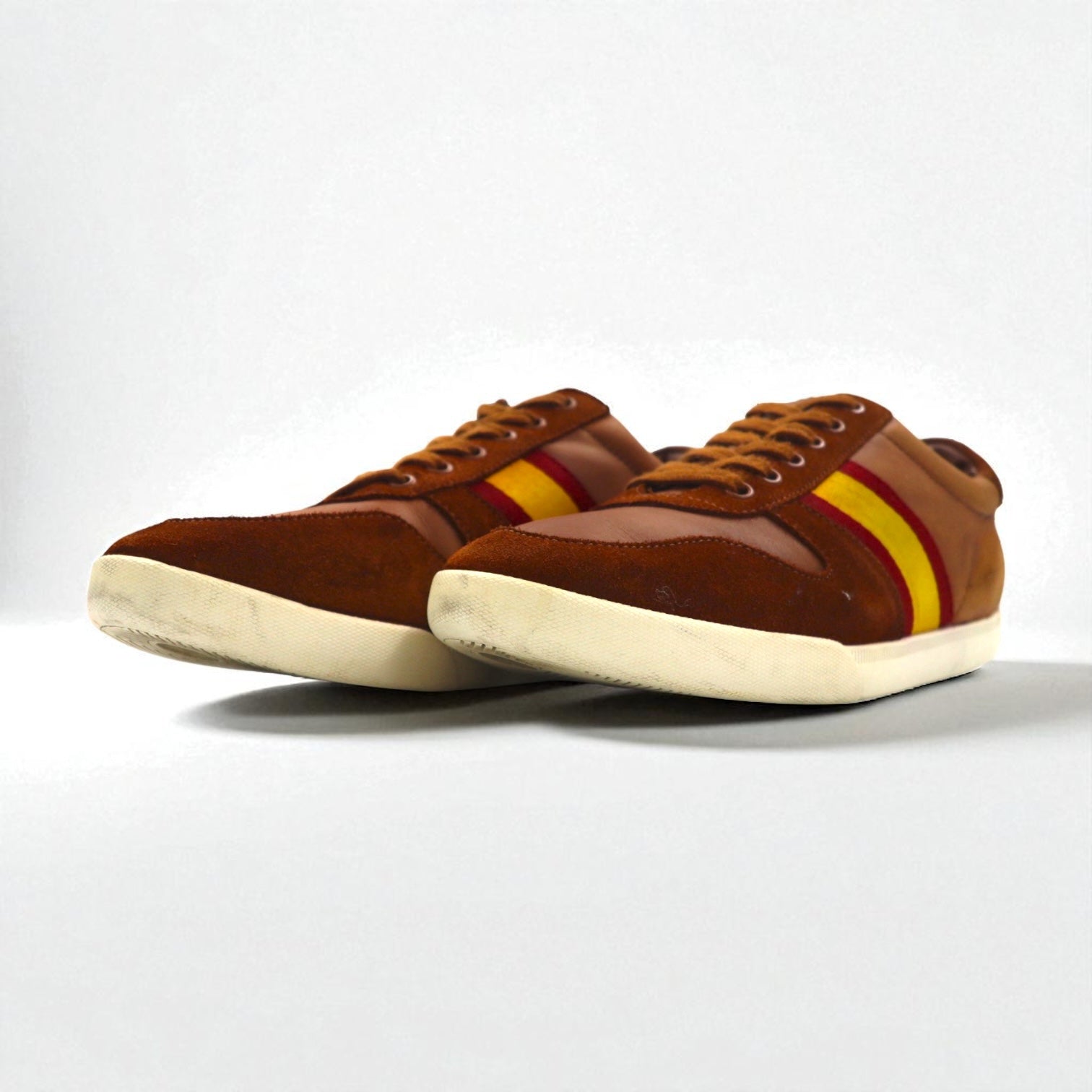 Polo by Ralph Lauren Camilo II Scarpe da ginnastica Sneakers 27cm Marrone Pelle 14557