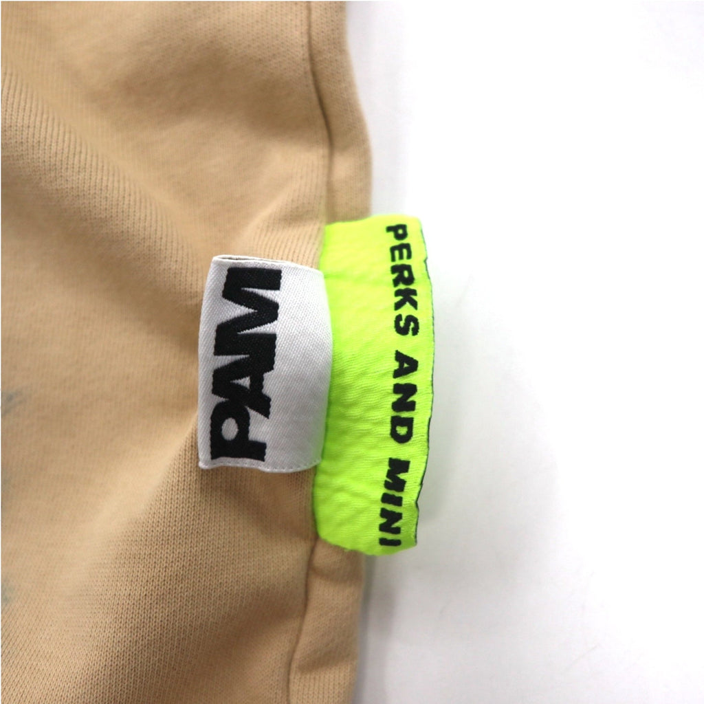 P.A.M. PERKS AND MINI Pantaloni della tuta BTC RUST TIE DYE DUPIO PANTS Beige tie-dye