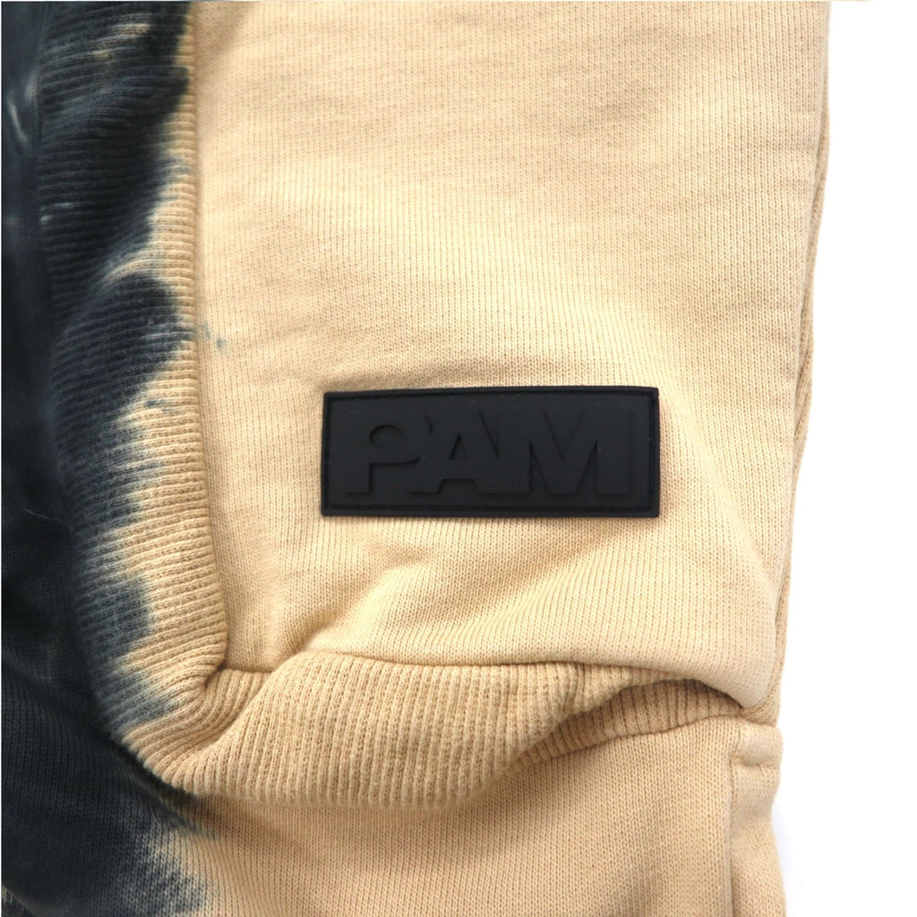 P.A.M. PERKS AND MINI Pantaloni della tuta BTC RUST TIE DYE DUPIO PANTS Beige tie-dye