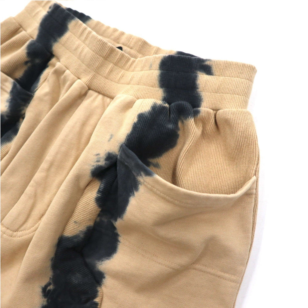P.A.M. PERKS AND MINI Pantaloni della tuta BTC RUST TIE DYE DUPIO PANTS Beige tie-dye