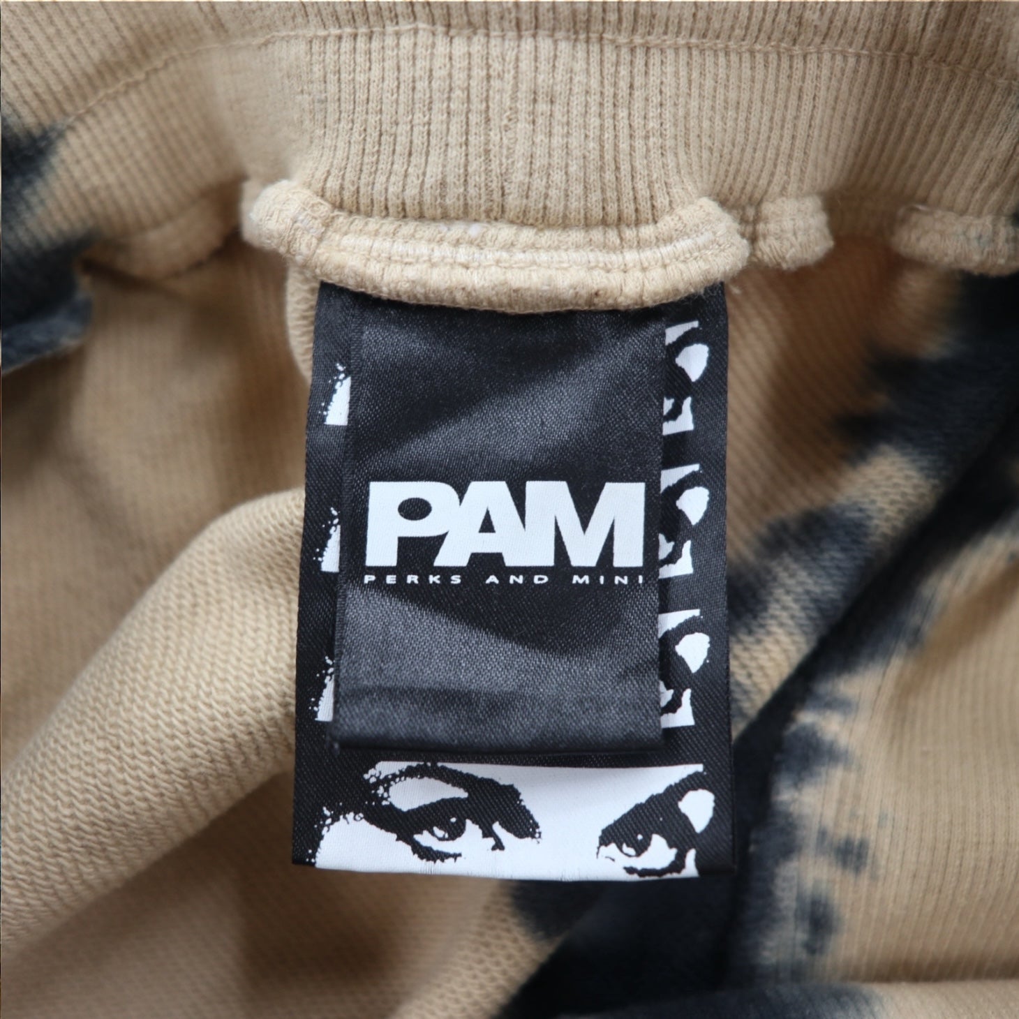 P.A.M. PERKS AND MINI スウェットパンツ BTC RUST TIE DYE DUPIO PANTS ベージュ タイダイ