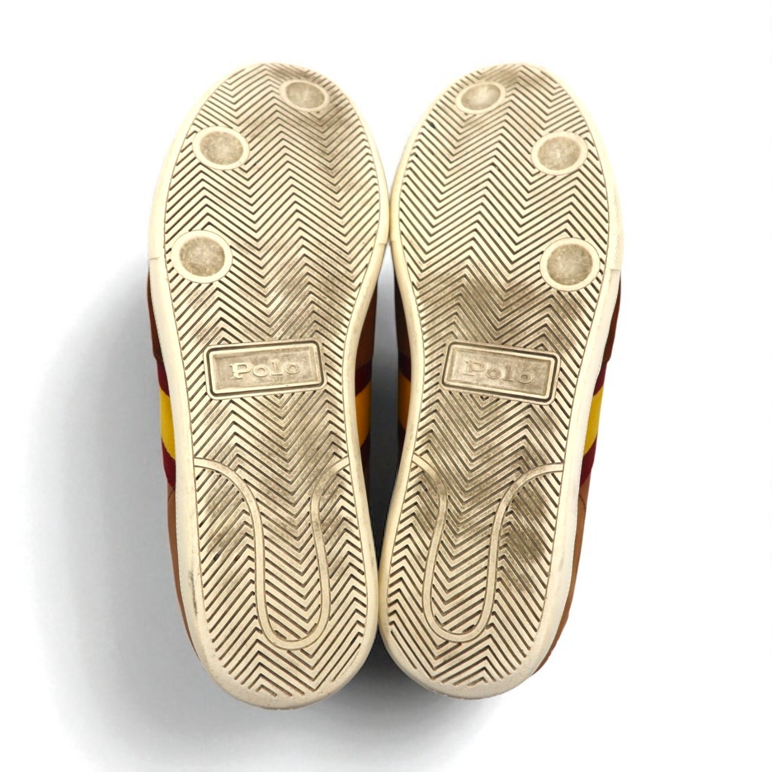 Polo by Ralph Lauren Camilo II Scarpe da ginnastica Sneakers 27cm Marrone Pelle 14557