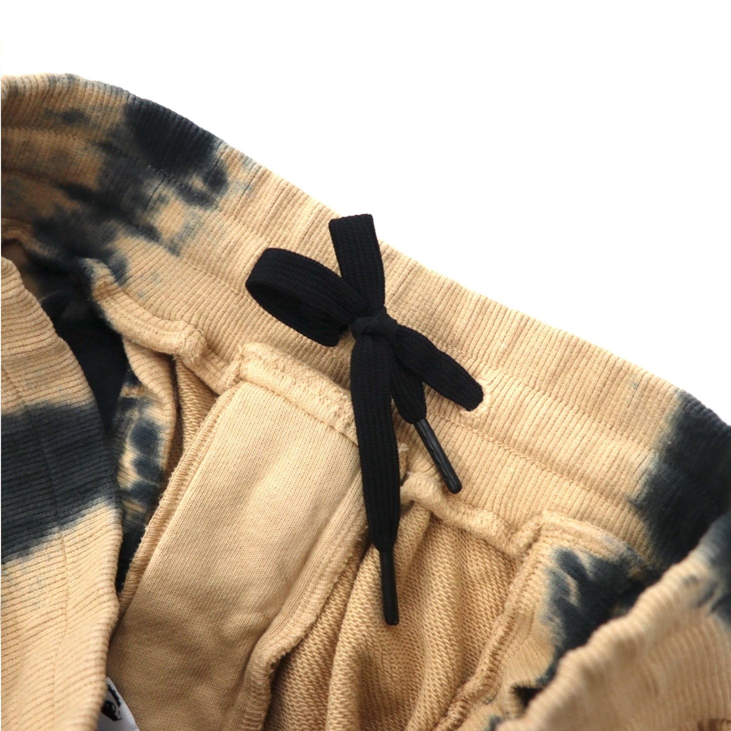 P.A.M. PERKS AND MINI Pantaloni della tuta BTC RUST TIE DYE DUPIO PANTS Beige tie-dye
