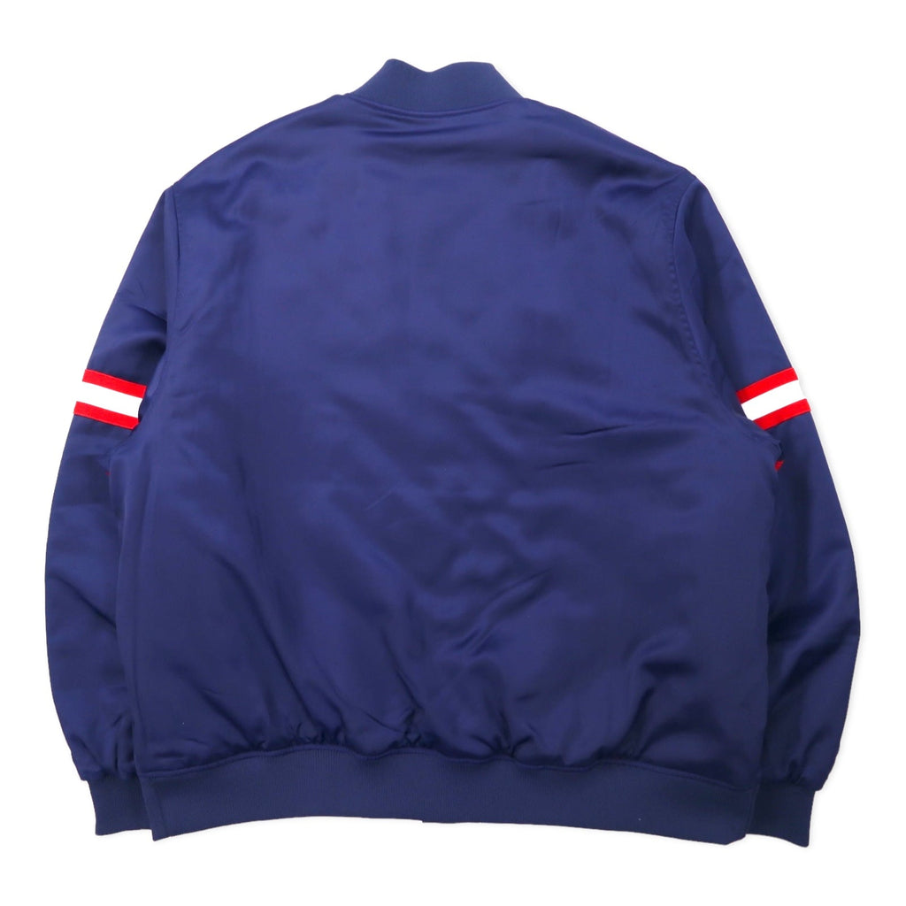 SEAN JOHN スタジャン 4XL ネイビー ポリエステル 中綿 キルティングライナー ビッグサイズ
