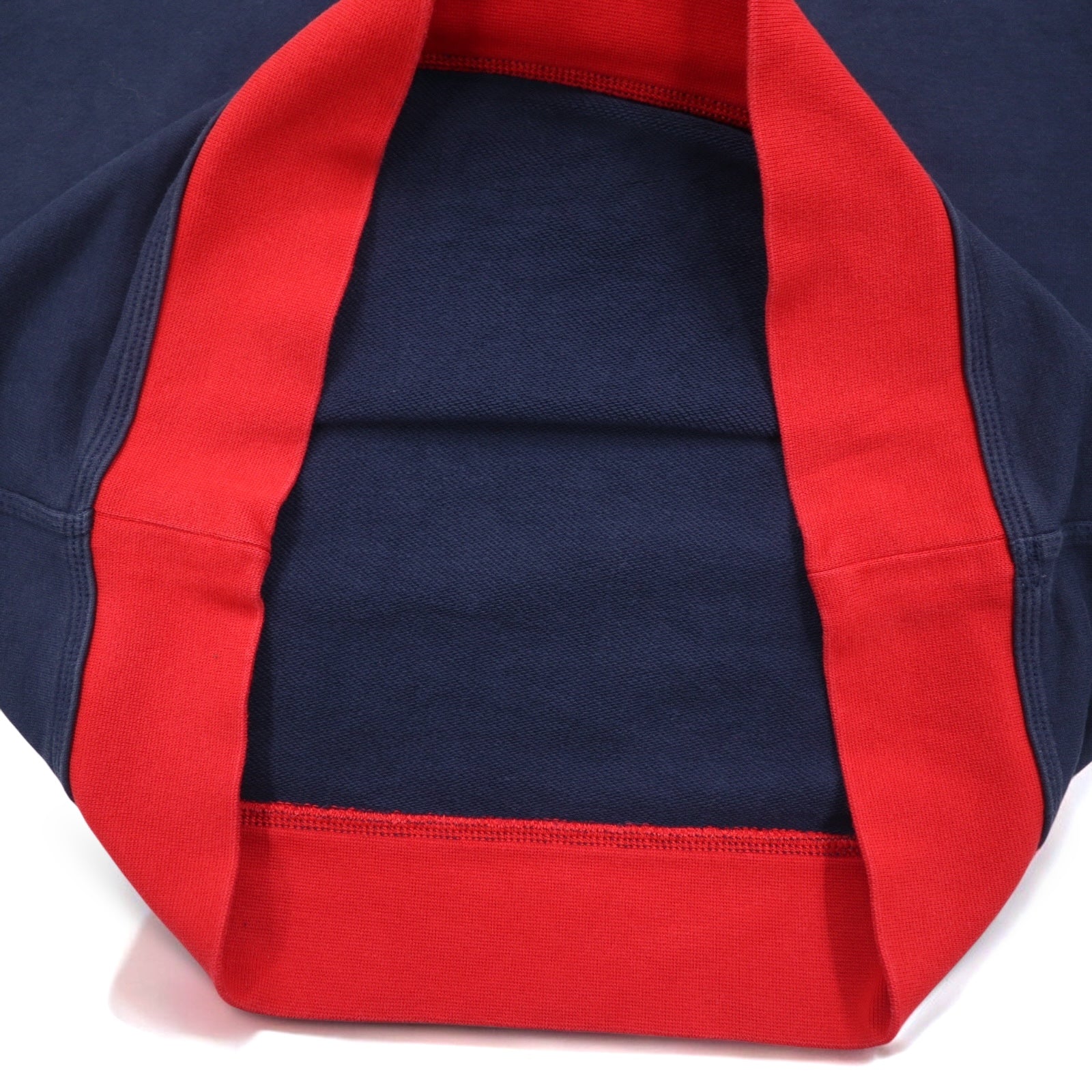 Felpa girocollo NIKE Club French Terry, taglia XL, blu navy, Swoosh rosso, 637903-451