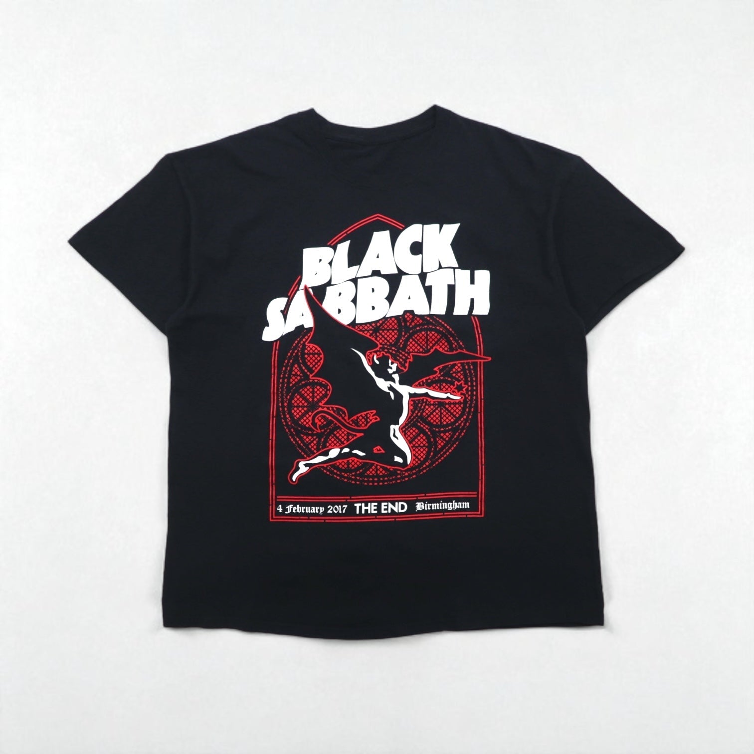 BLACK SABBATH Black Sabbath Rock Band T-shirt XL Nero Cotone